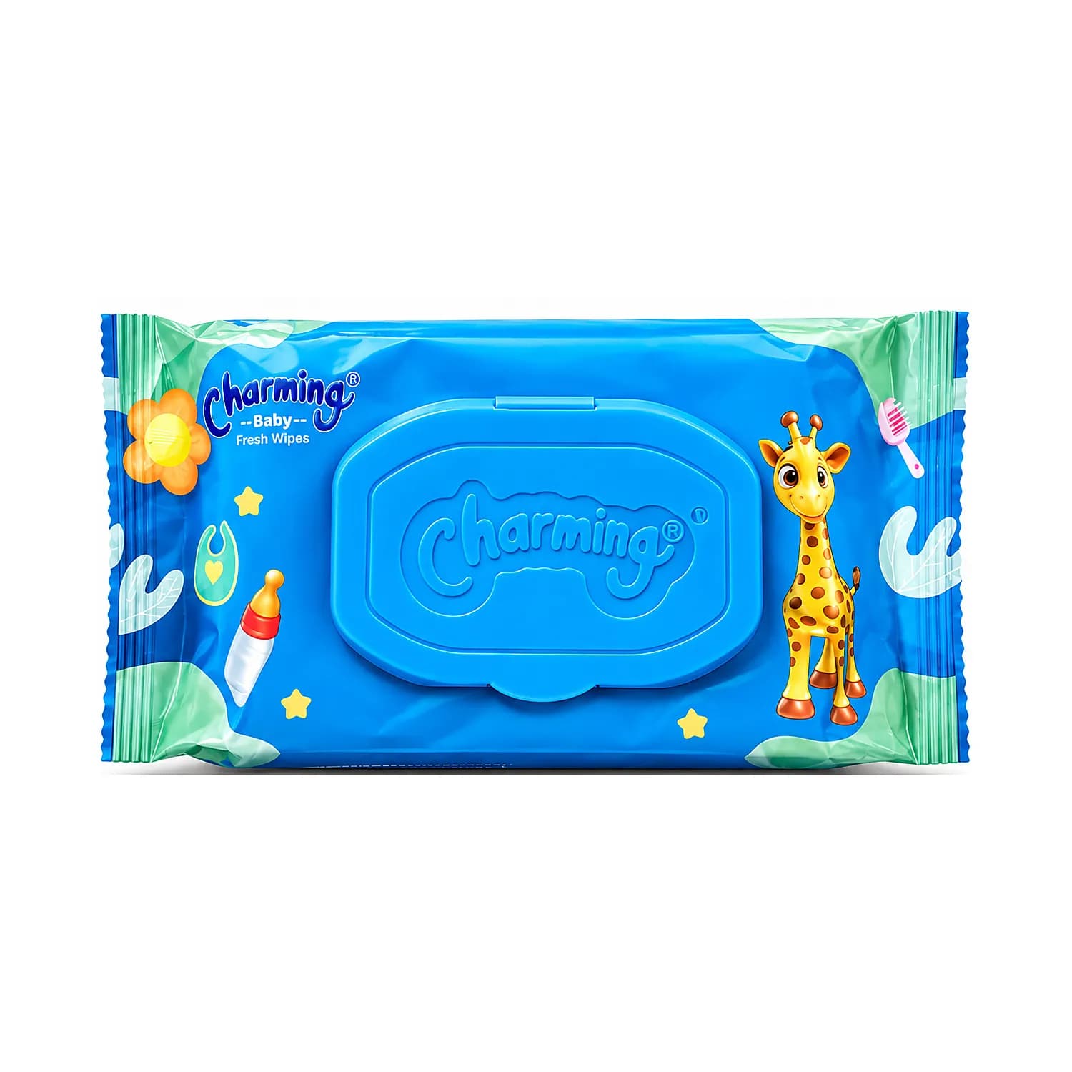 Charming Baby Fresh Wipes – Blue | Pack of 6 | Alcohol-Free Baby Wipes