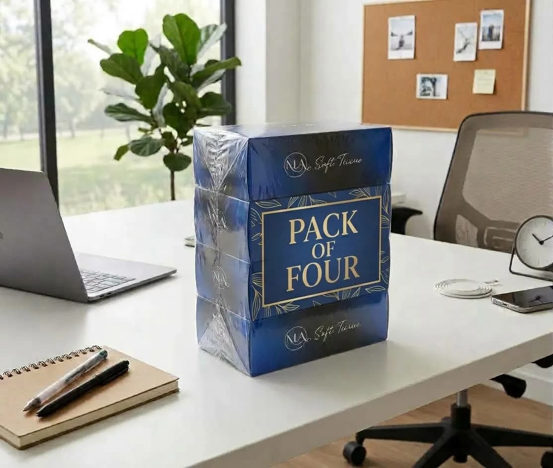 MA Soft Pop Up Facial Tissues (Imported) - Pack of 4 (150 Pcs, 2-Ply)
