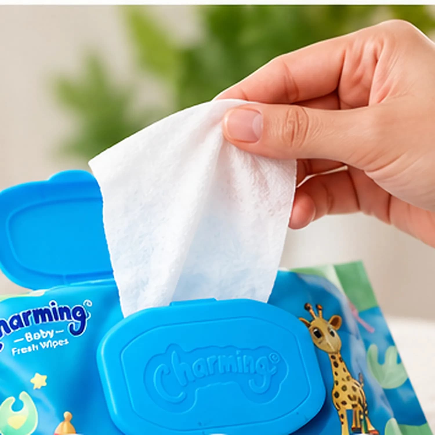 Charming Baby Fresh Wipes – Blue | Pack of 6 | Alcohol-Free Baby Wipes