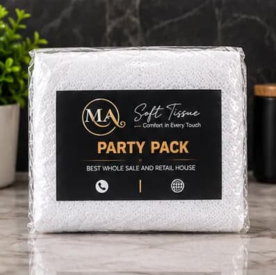 MA Soft Party Pack Tissue (White) – Pack of 12