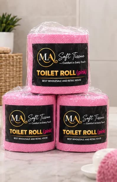 MA Soft Tissue Toilet Roll – Pink (Pack of 10)(Local)